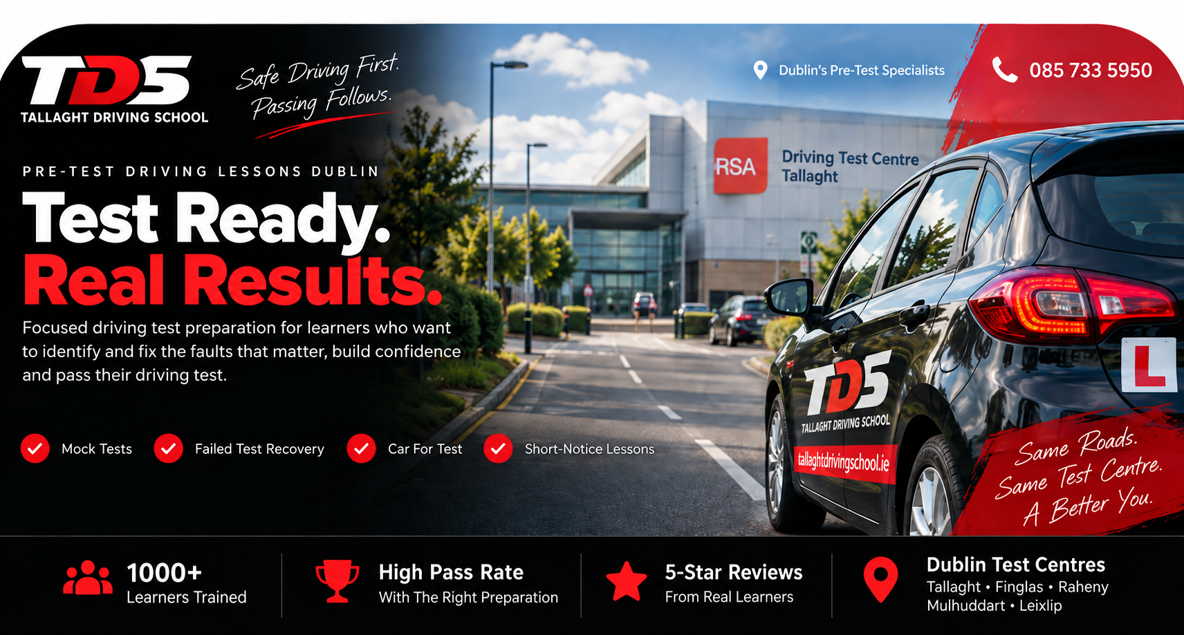Pre-Test Driving Lessons Dublin - Tallaght Driving School